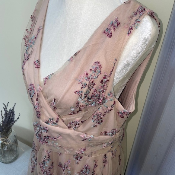 Scarlett Tulle Floral Dress Cottagecore Fairytale - Picture 2 of 5